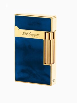 NATURAL LACQUER LIGNE 2 LIGHTER WITH YELLOW GOLD FINISH